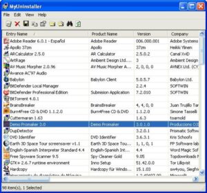 MyUninstaller